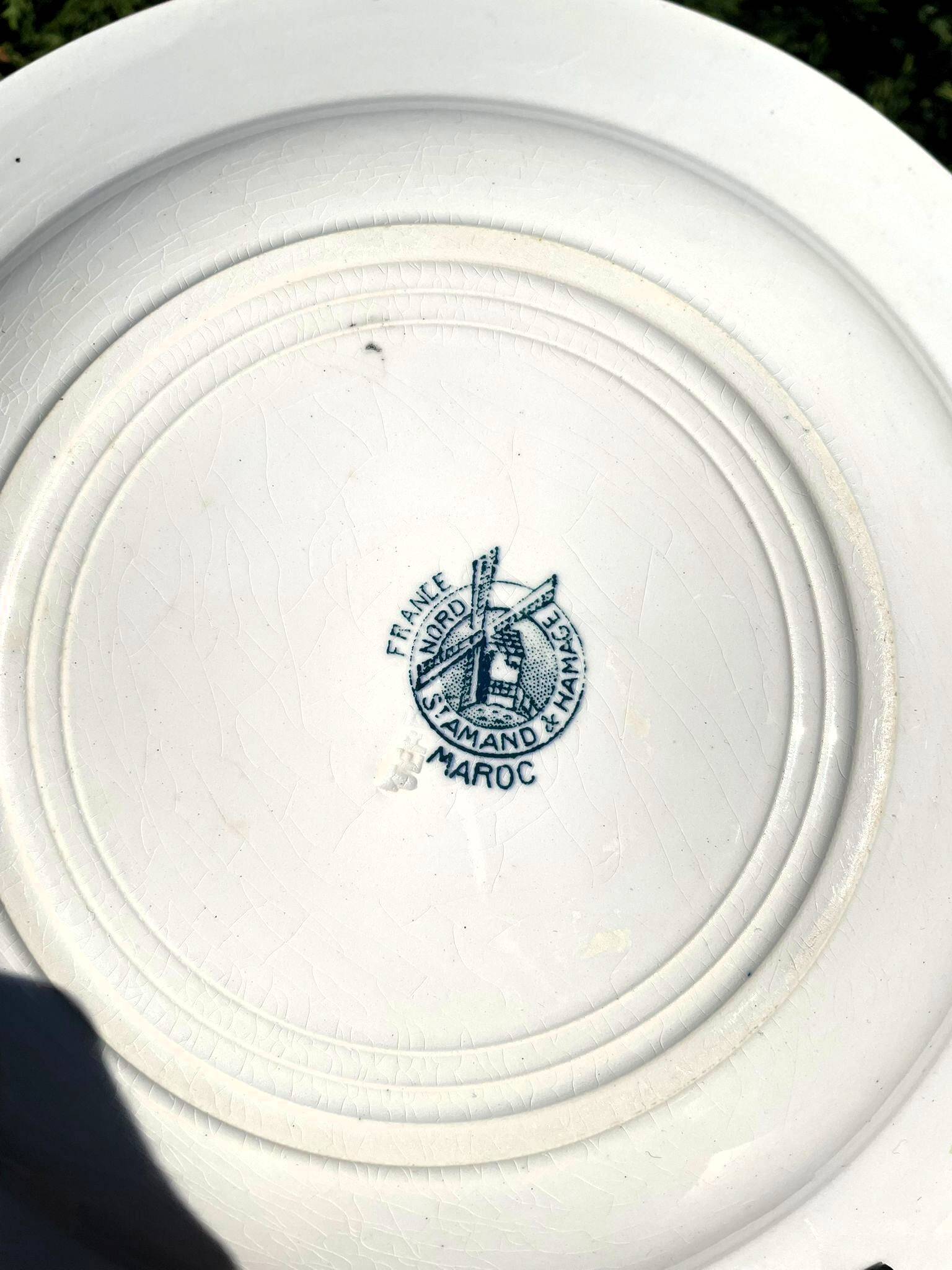 Lot of 6 ironstone plates (Morocco series)