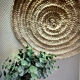 Wicker rattan top for wall decoration