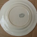 Talking plate Creil and Montereau Lebeuf Millet & Cie