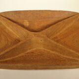 Exotic wood plate and bowl tray set