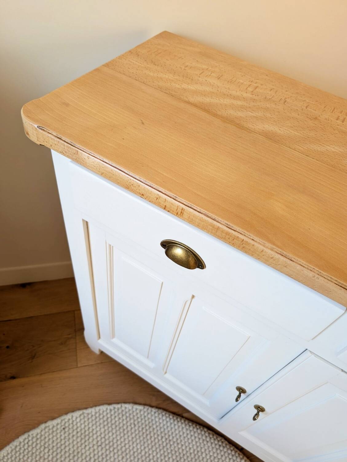 Renovated solid wood Parisian buffet