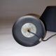Barber lamp black metal and gilded brass 1960.
