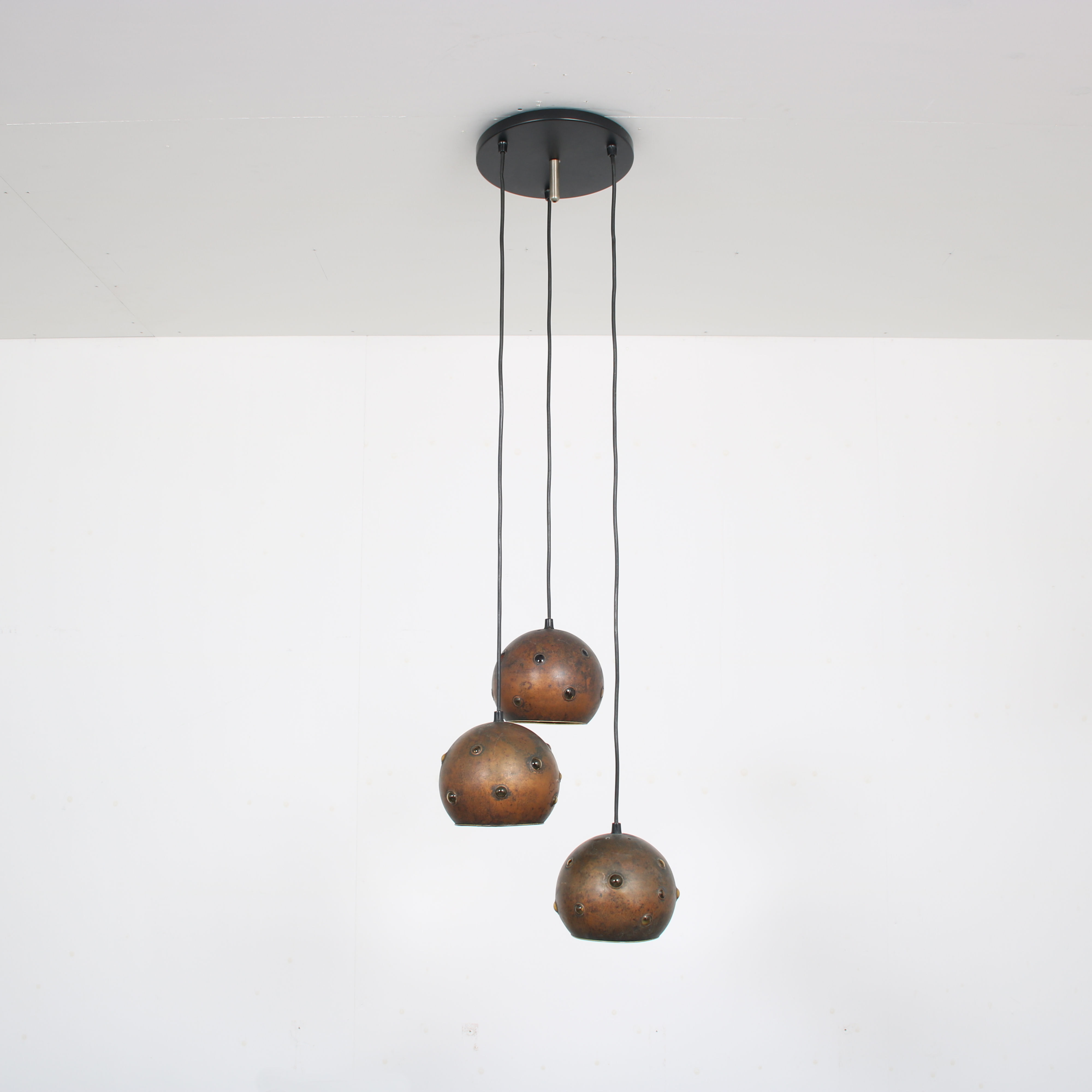 Suspension en cuivre des années 1960 par Peill & Putzler, Allemagne