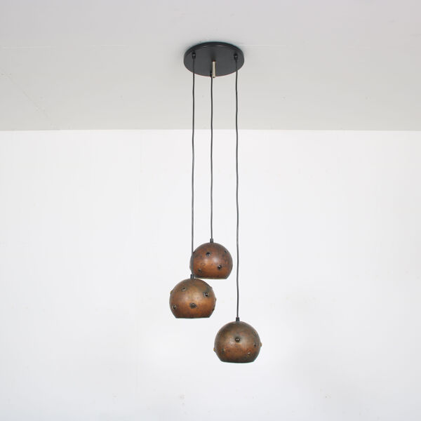 Suspension en cuivre des années 1960 par Peill & Putzler, Allemagne