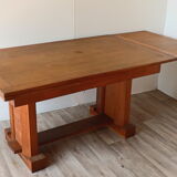 Modernist solid oak dining table, 1940