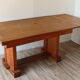 Table de repas moderniste en chêne massif, 1940