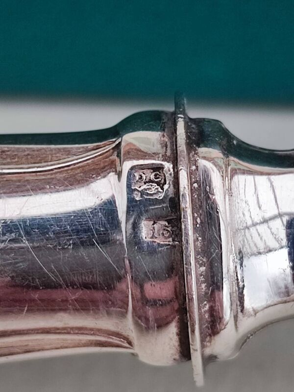 Louche à sauce en métal argenté