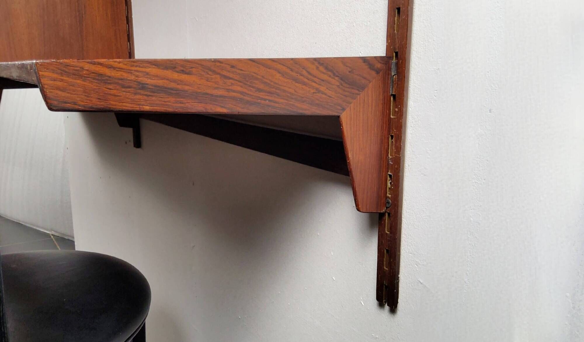 Etagere secrétaire mural scandinave en bois Design Kai Kristiansen