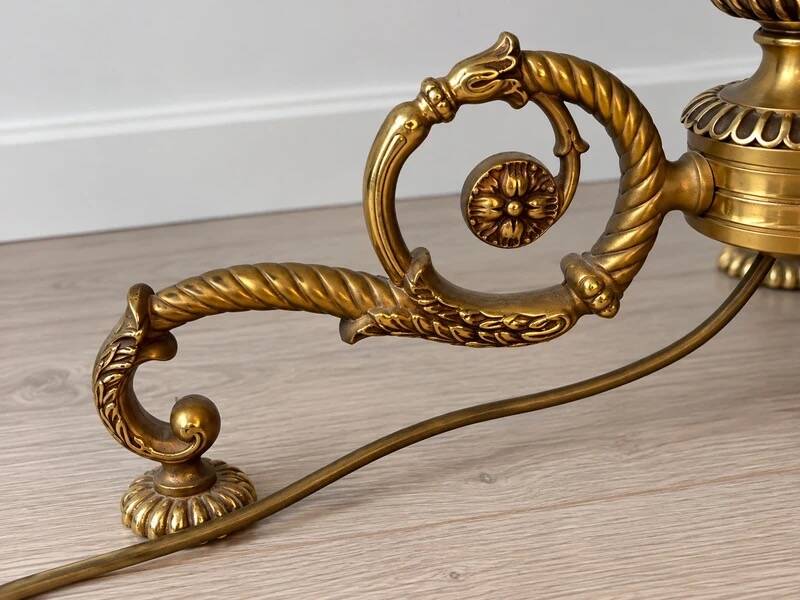 Lampadaire ancien en Bronze doré
