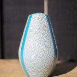 Jopeko fat lava vintage blue ceramic vase, pottery, collection, decorative vase, interior decor