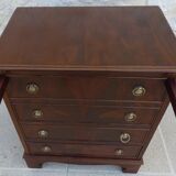 Mahogany veneer bar furniture, English manufacture of the XXth century with a drawer