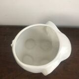 Cache pot éléphant vintage blanc et doré