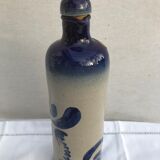 Bouteille grès bleu & gris alsace A. Ehret avec bouchon vintage