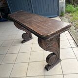 Carved bench