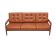 1960s 3-seater Sofa in leather