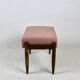 Vintage pink boucle Stool by Homa, 1970s