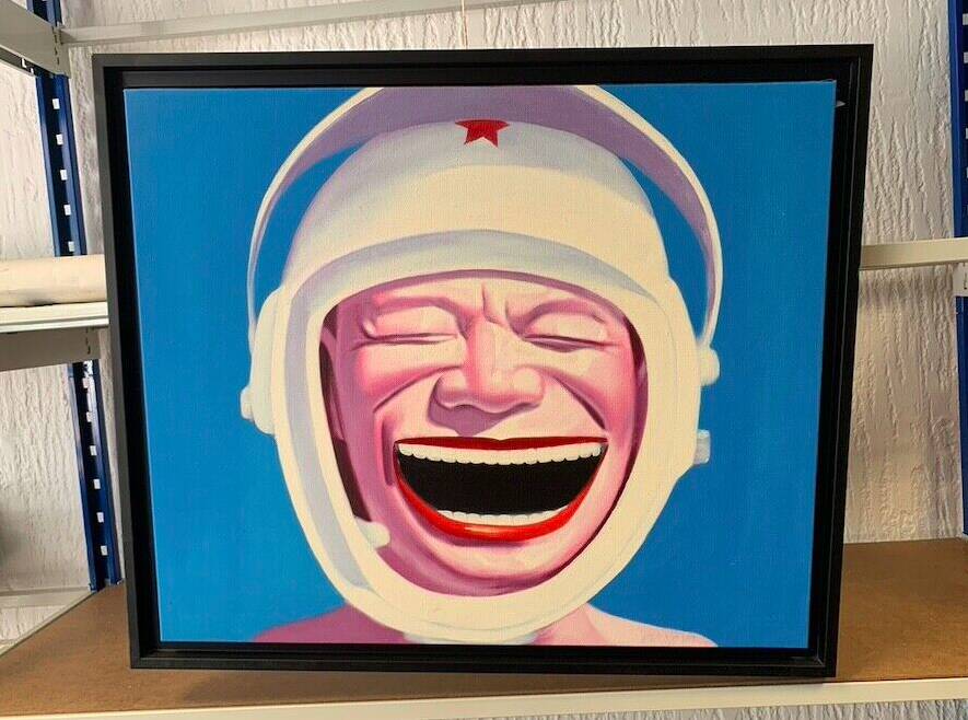 Yue minjun - the astronaut's smile - 60 x 50 cm - reproduction