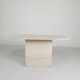 Mid-Century travertine coffee table with an oval top, 1970s.