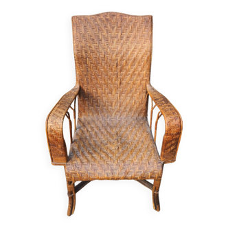 Rattan armchair