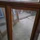 Old solid oak window from the early 20th century.