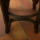 Two vintage folded wooden bar stools