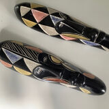 Paire de masques tribals