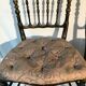 Paire de chaises en bois laqué noir époque Napoléon III