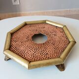 Old brass and hammered copper underside