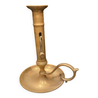 Bougeoir en laiton doré