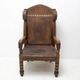 Late 19th century massive throne chair