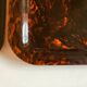 Pair of tortoiseshell lucite trays 1970