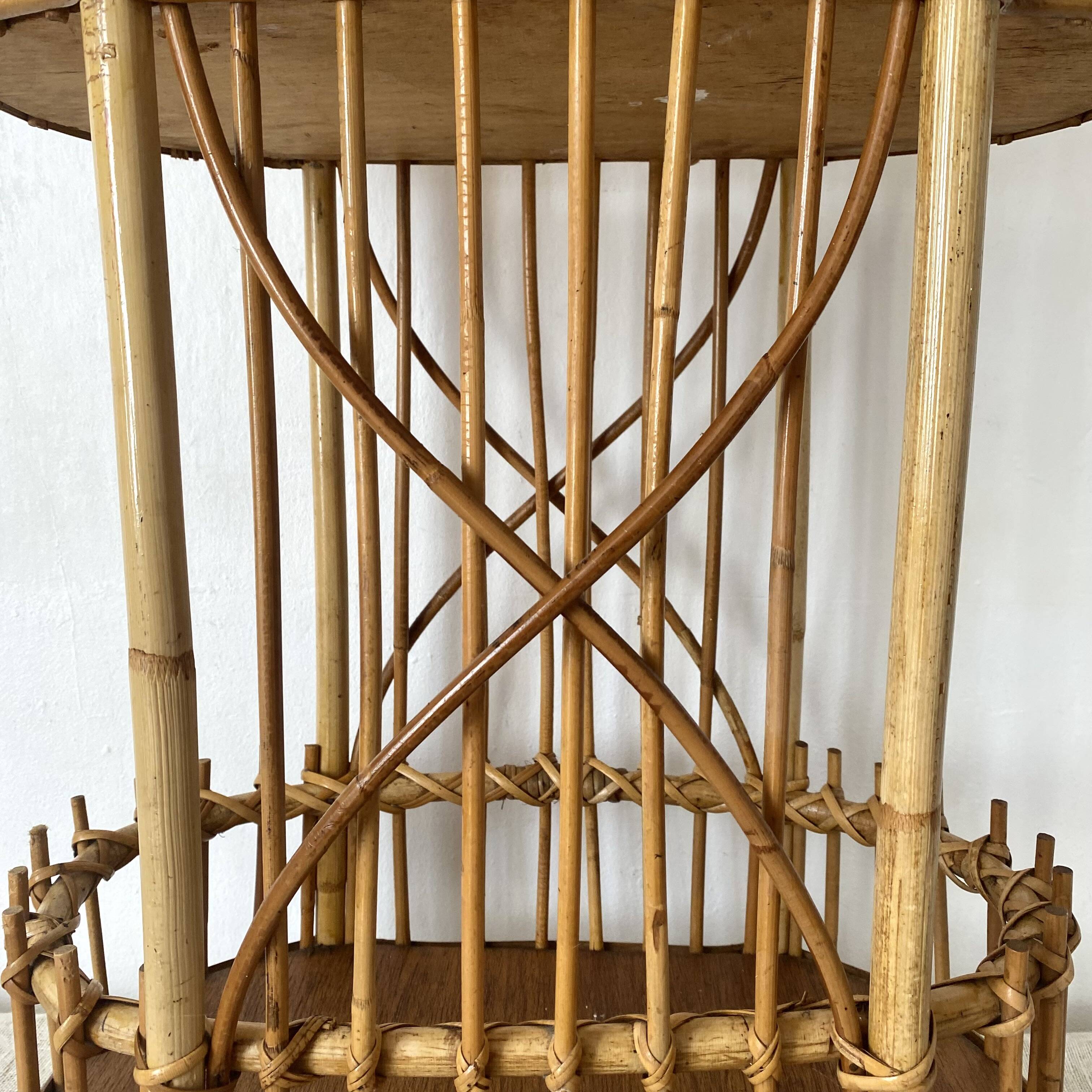 Rattan mini bar from the 60s-70s.