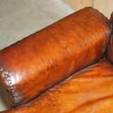 Mid Century Modern swivel office chair De Sede DS35 leather