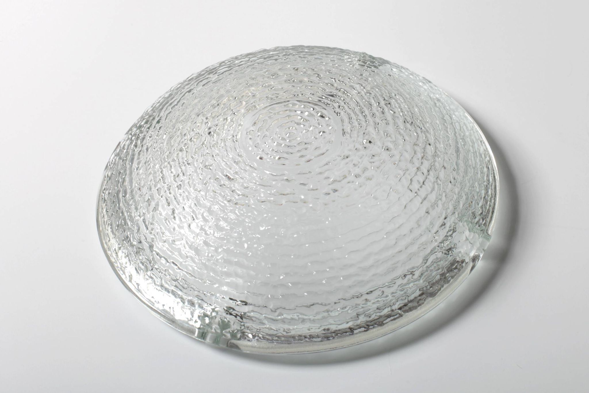 Vintage Clear Glass Henninger Meister Spezial Bier Round Ashtray / Germany