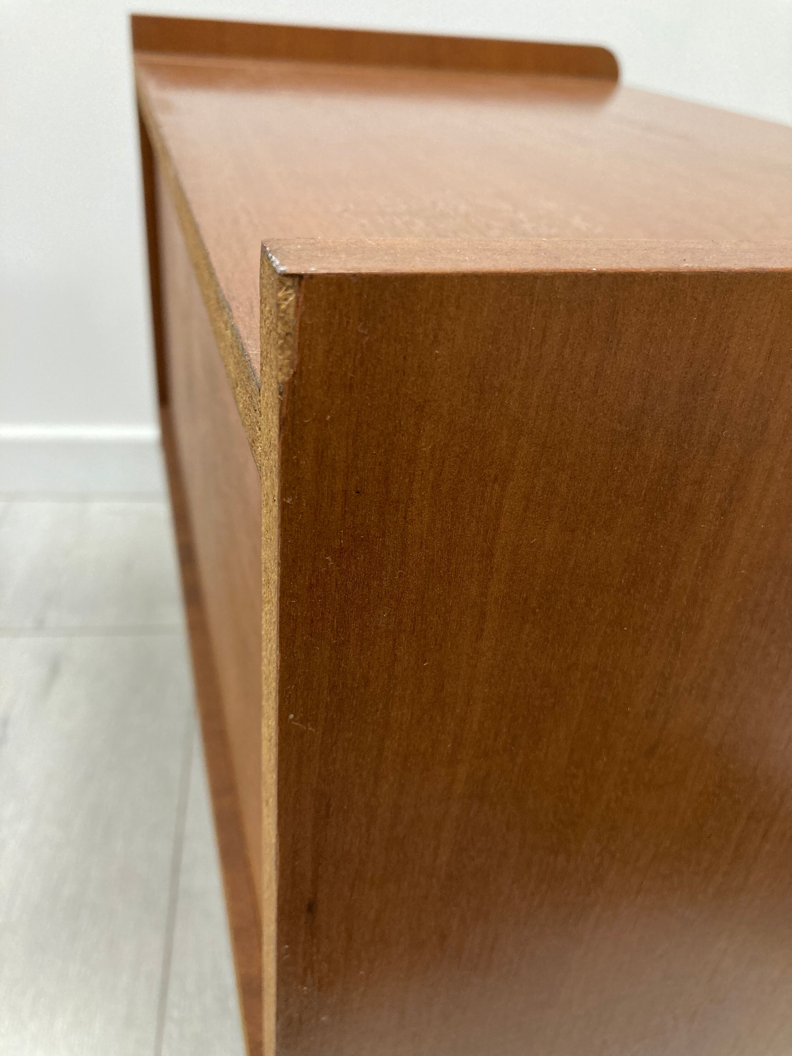 Pair of 1960s bedside tables compass feet