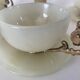 6-piece alabaster and gilded brass tea set