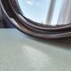 Mirror brown round plexiglass 70s 35cm