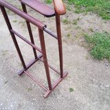 Chamber valet in mahogany tinted beech from the 70s with castors