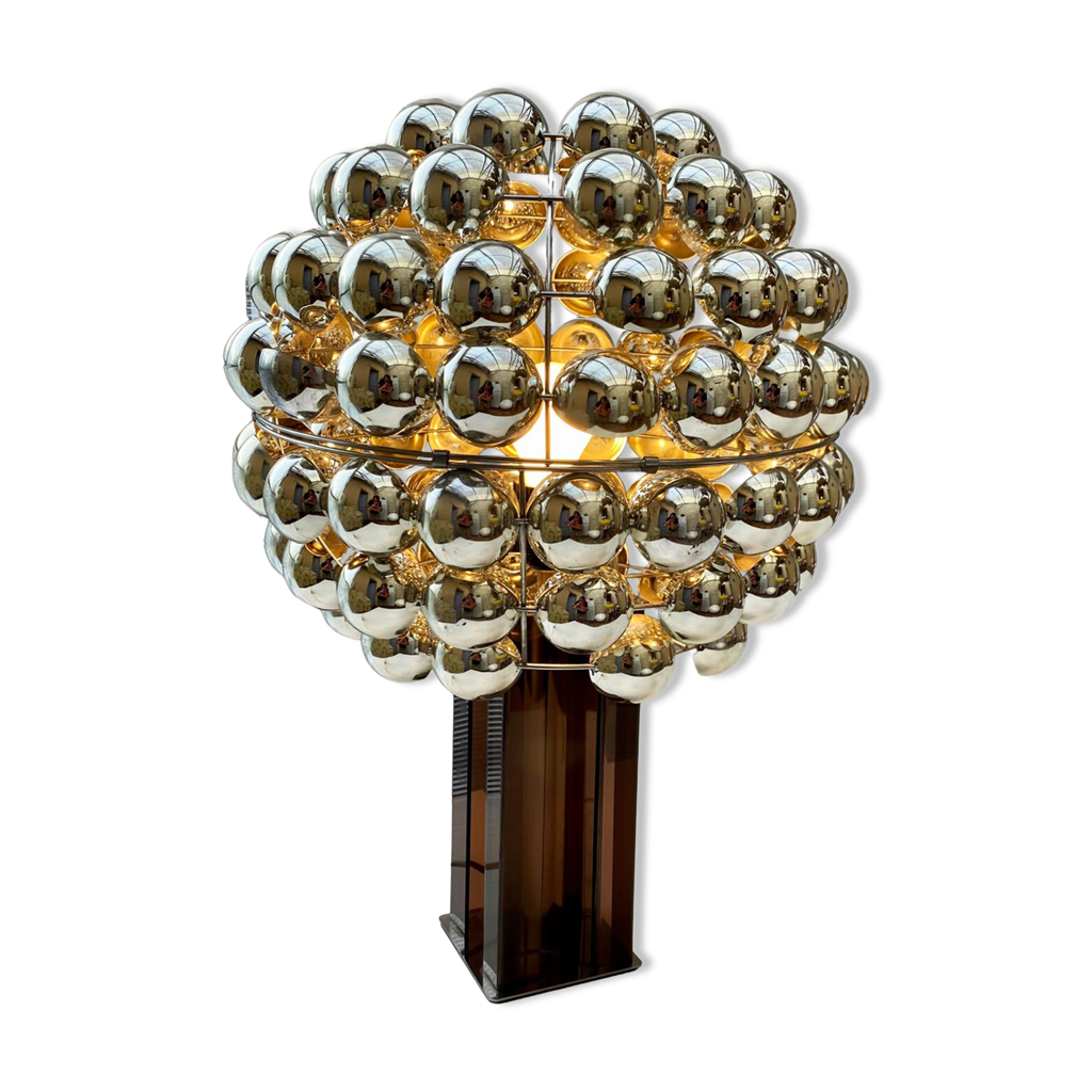 Lampe De Table Design Guy Lefèvre – Plexiglas Noir – Vintage – Années 70/80