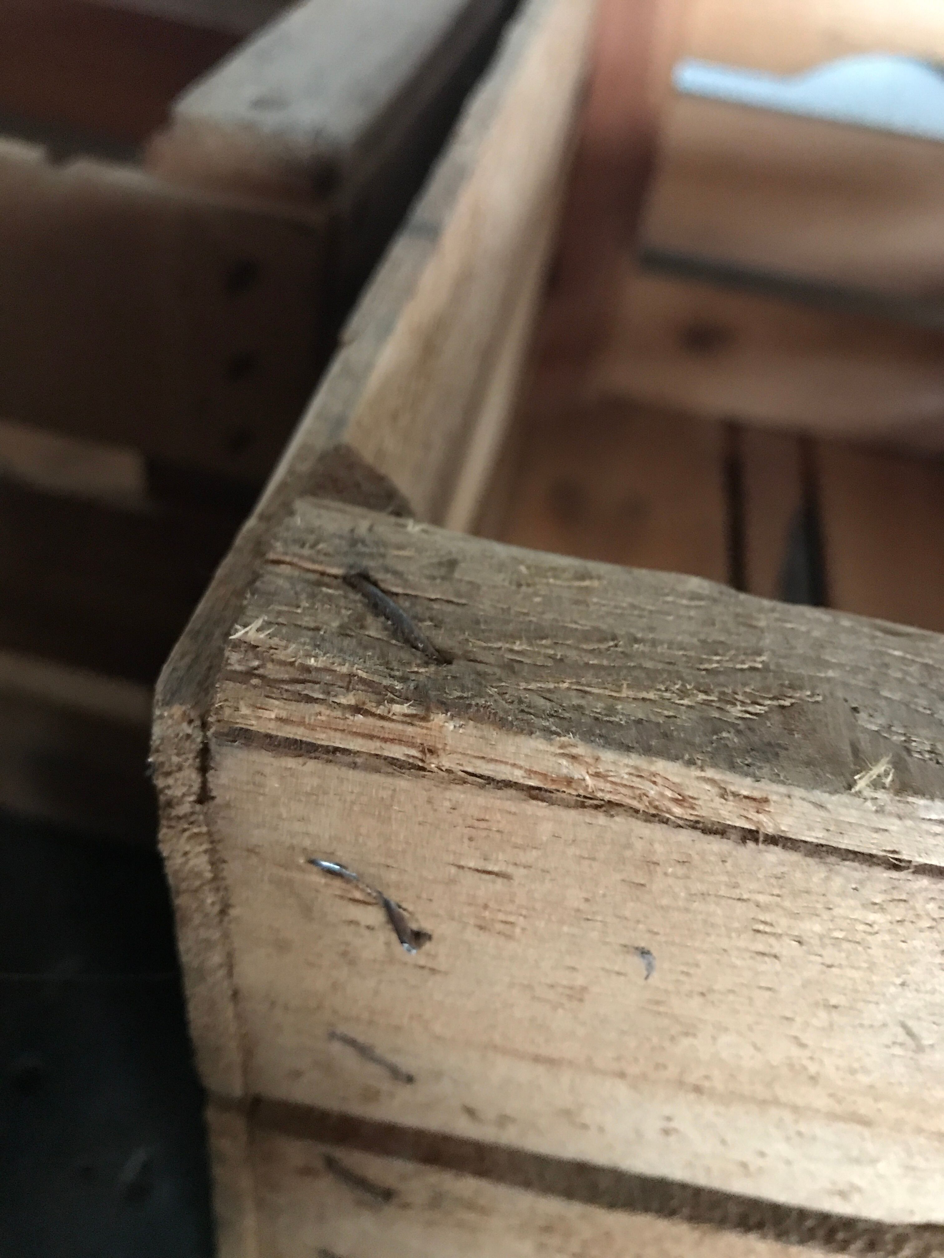 Set of 2 wooden boxes