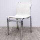 Bigframe chair 44/440 without armrests from alias designed by alfredo meda in white mesh