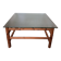 Vintage bamboo coffee table with glass top, 1970s, Brazil