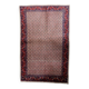 1950s Handmade Indian Wool Rug, Ivory and Red, 3 × 5 ft - 1C1291