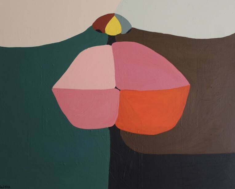 Original figurative canvas "lips" 80x65cm by Bodasca
