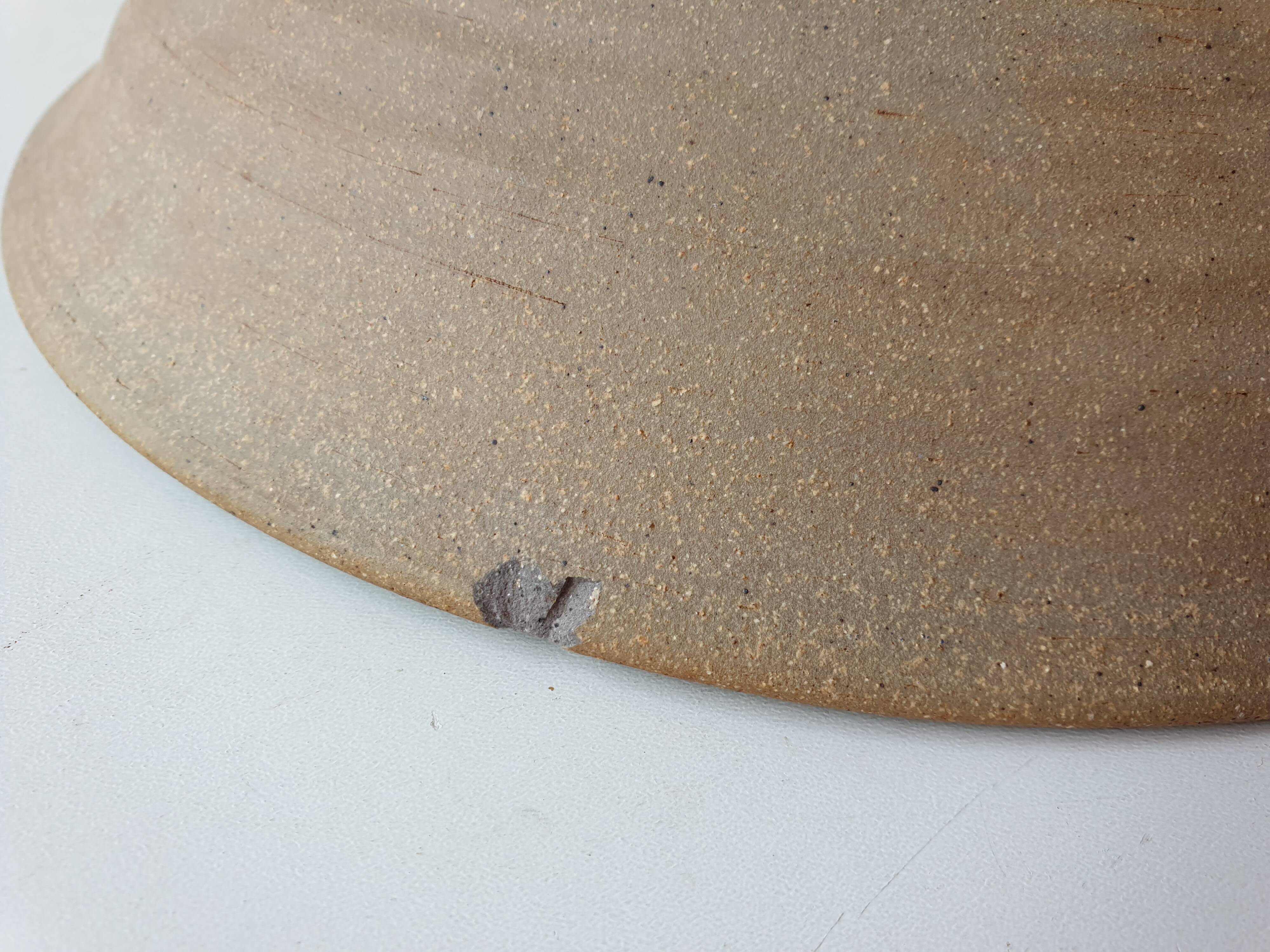 Ceramic salad bowl 30.5cm Signed Francois Guéneau Noyers