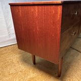 Mid century retro vintage teak small sideboard by Schreiber 1960