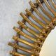 Vintage rattan mirror from the 1950s France