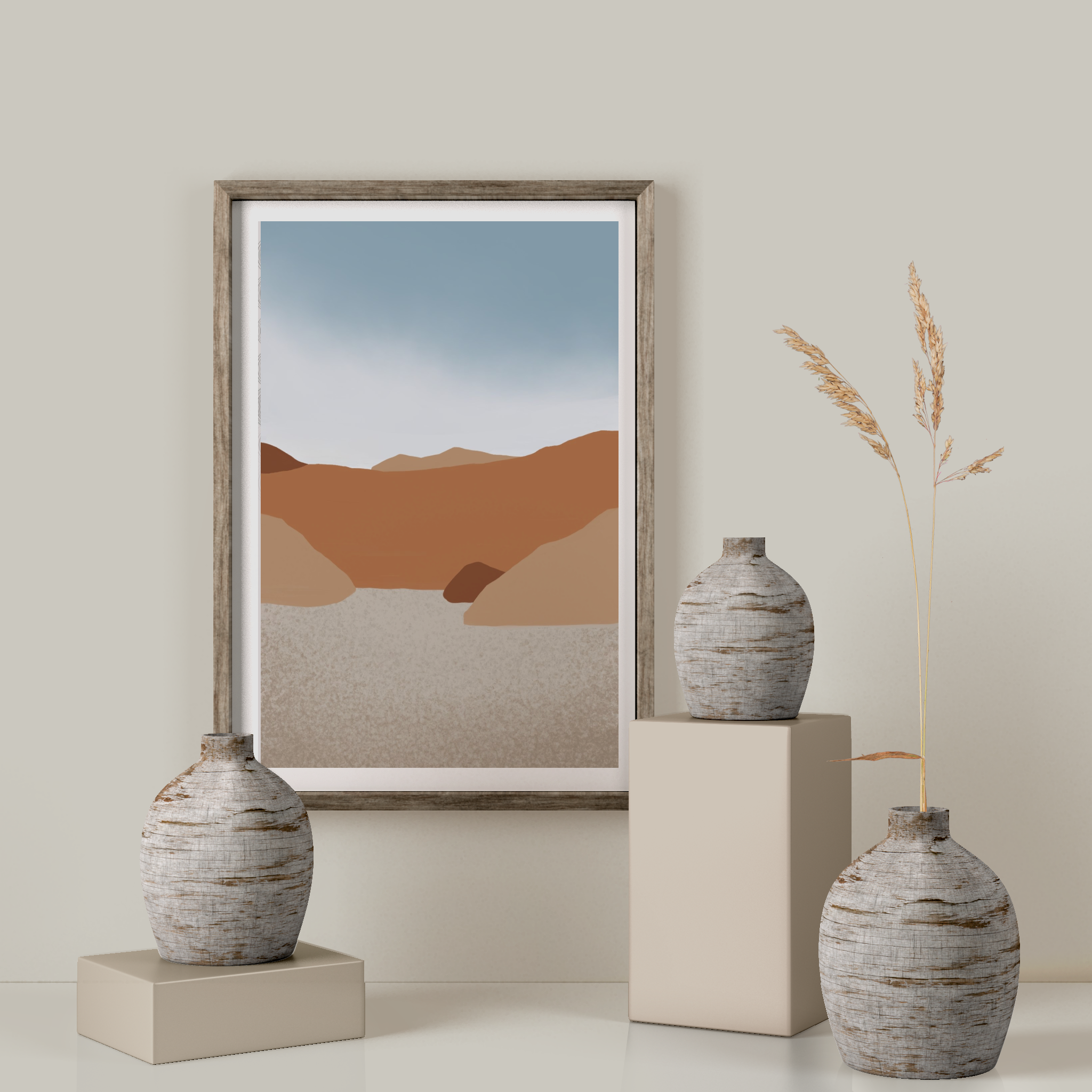 Illustration "The dunes" by Noums Atelier