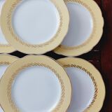 6 assiettes à dessert anciennes