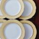 6 antique dessert plates